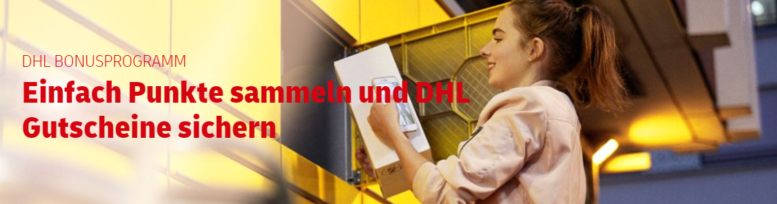 Einfache Punkte sammeln und DHL Gutscheine sichern